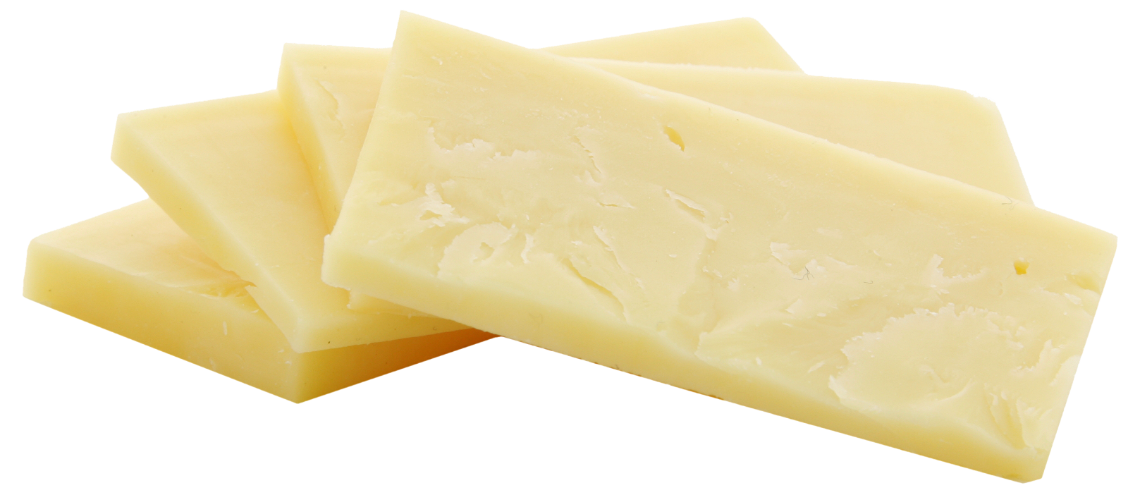 a pile of cheese on a white background