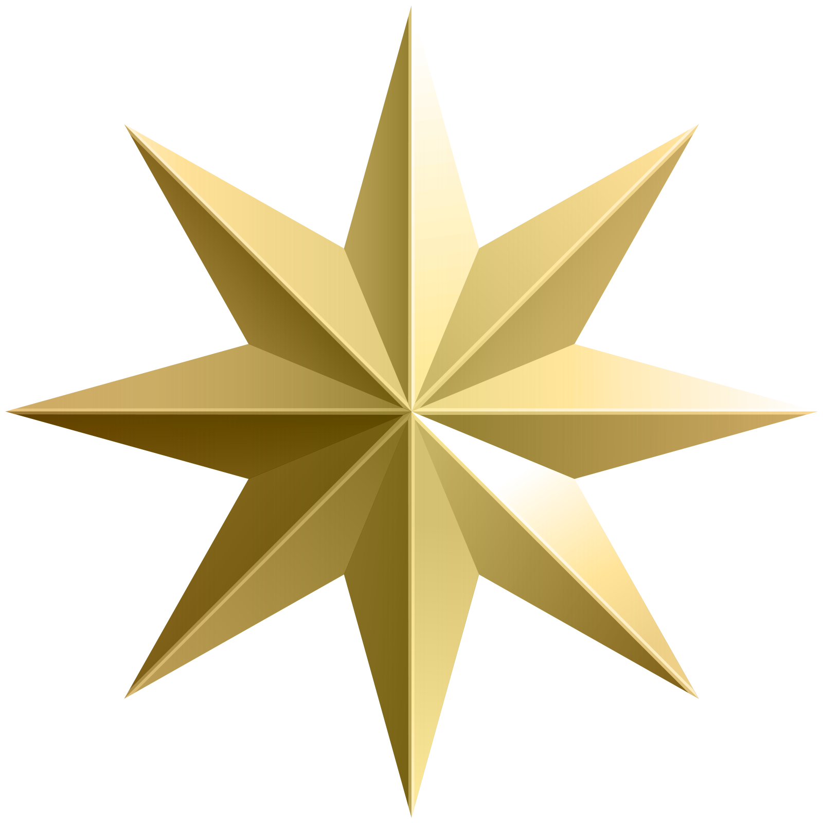 a gold star on a white background