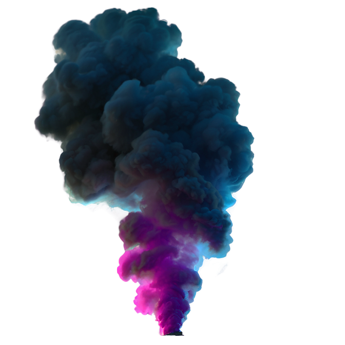 a black cloud of smoke