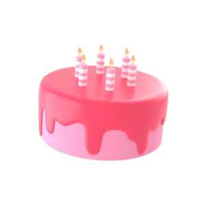 a cake with candles on top of it