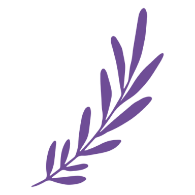 a branch with purple leaves on it