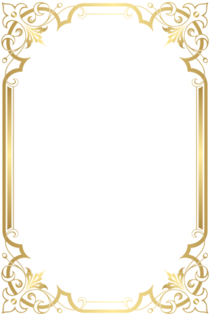 a gold frame with an ornate pattern