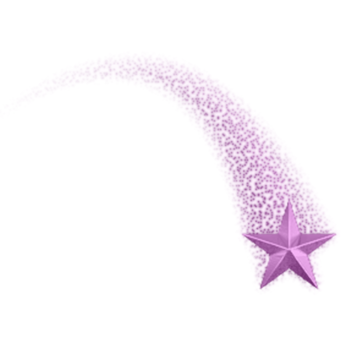 a purple star on a white background