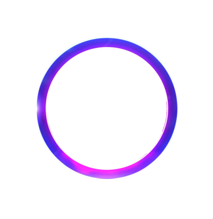 a purple ring on a white background
