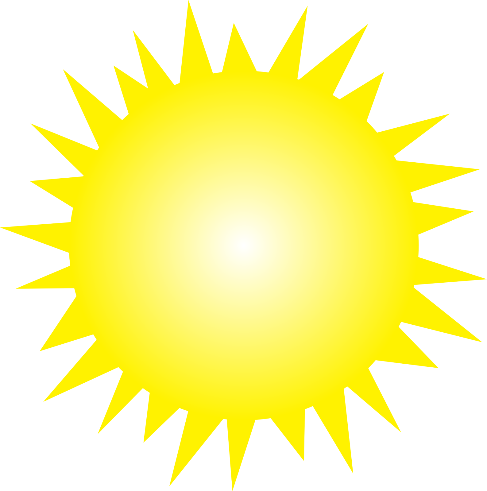 a black and white sun burst icon
