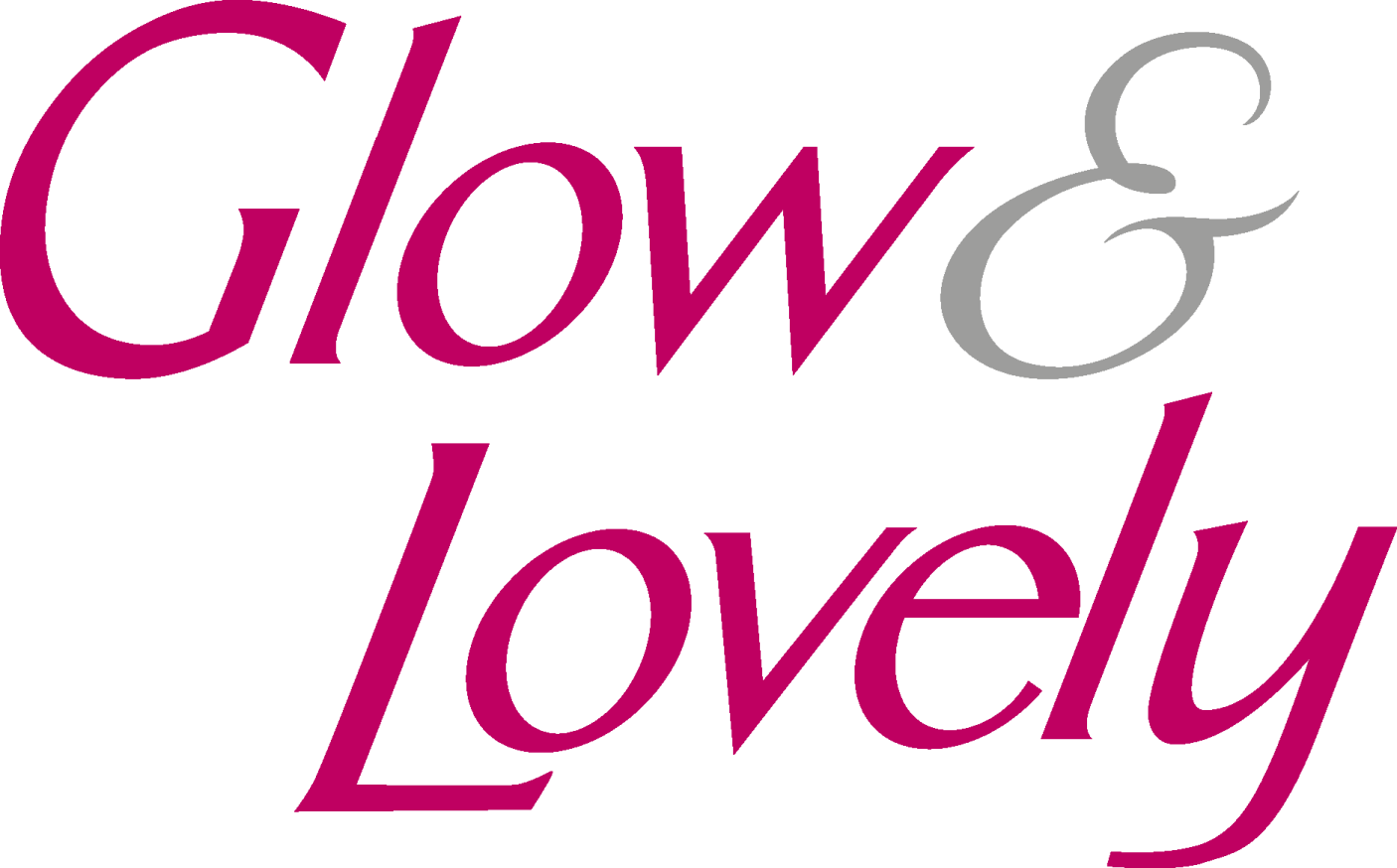 the logo for glow and lovely