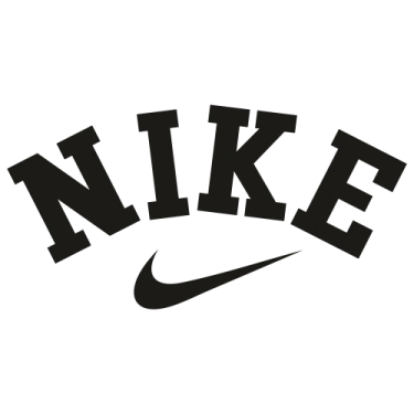 the nike logo on a white background