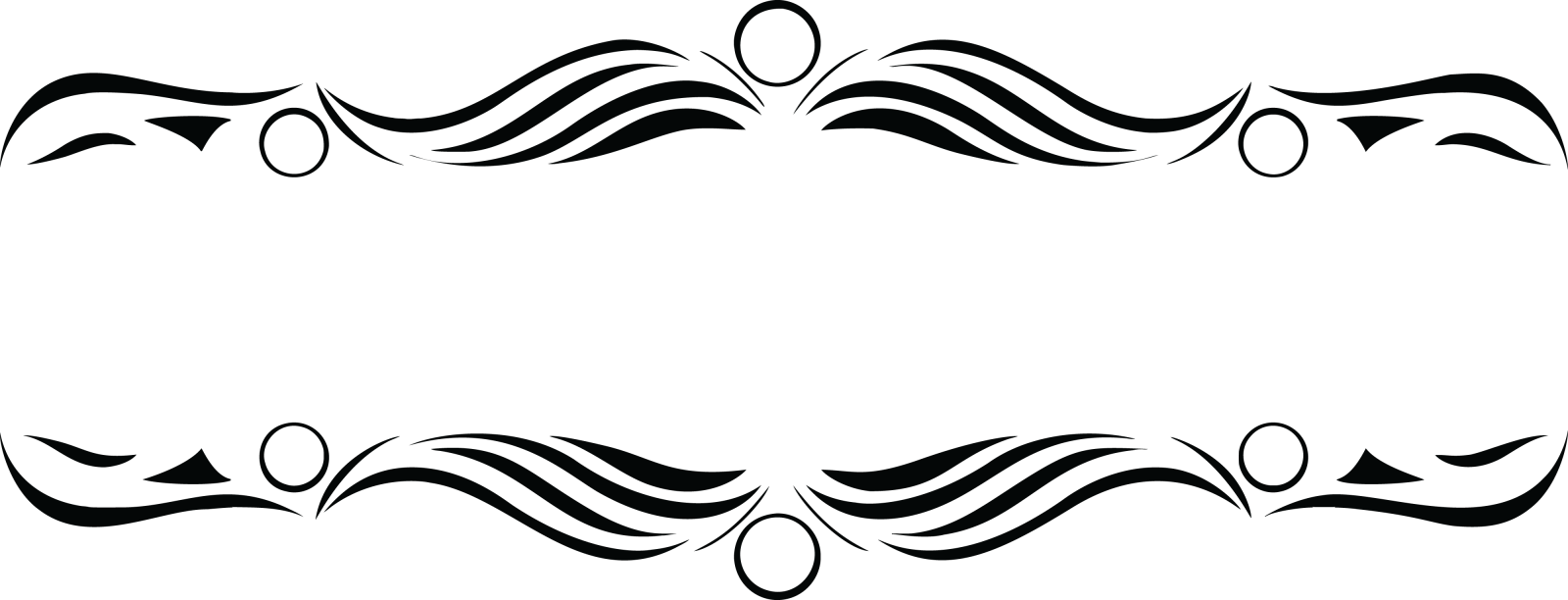 a set of black and white swirl designs