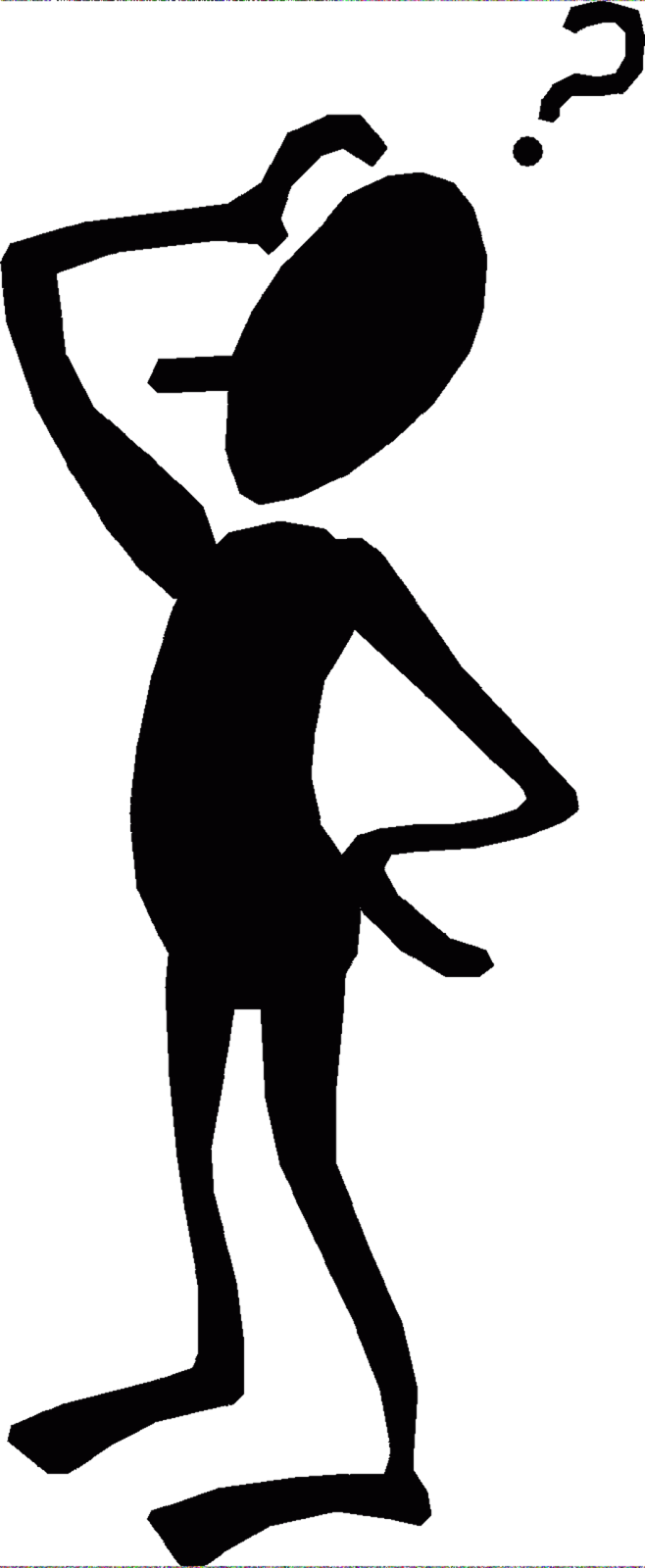 a black and white silhouette of a man playing golf