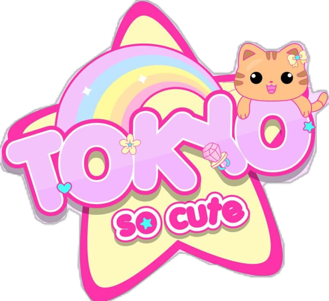 a pink star with a cat on top of it