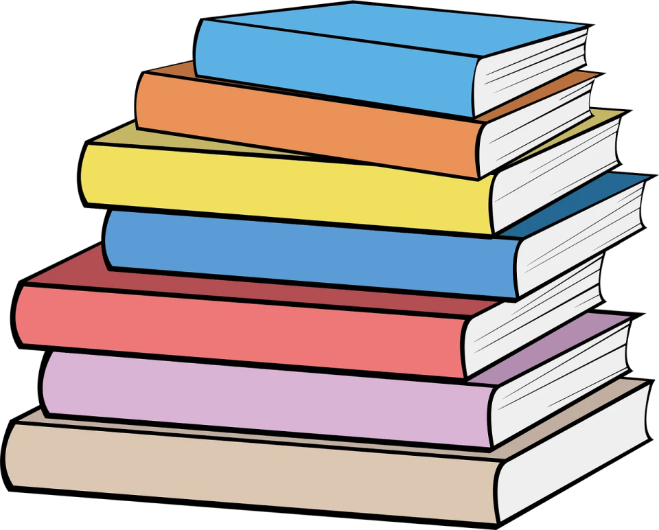 a stack of books