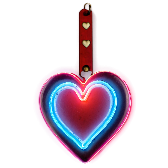 a heart shaped neon sign hanging on a wall