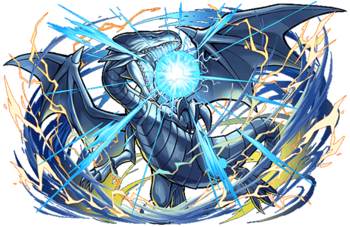 a drawing of a blue and yellow dragon