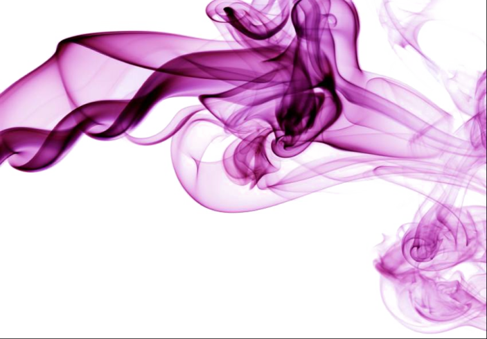 purple smoke on a white background