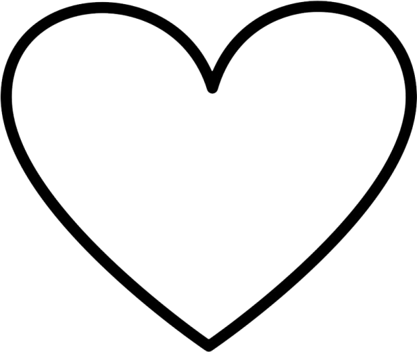 a black and white heart