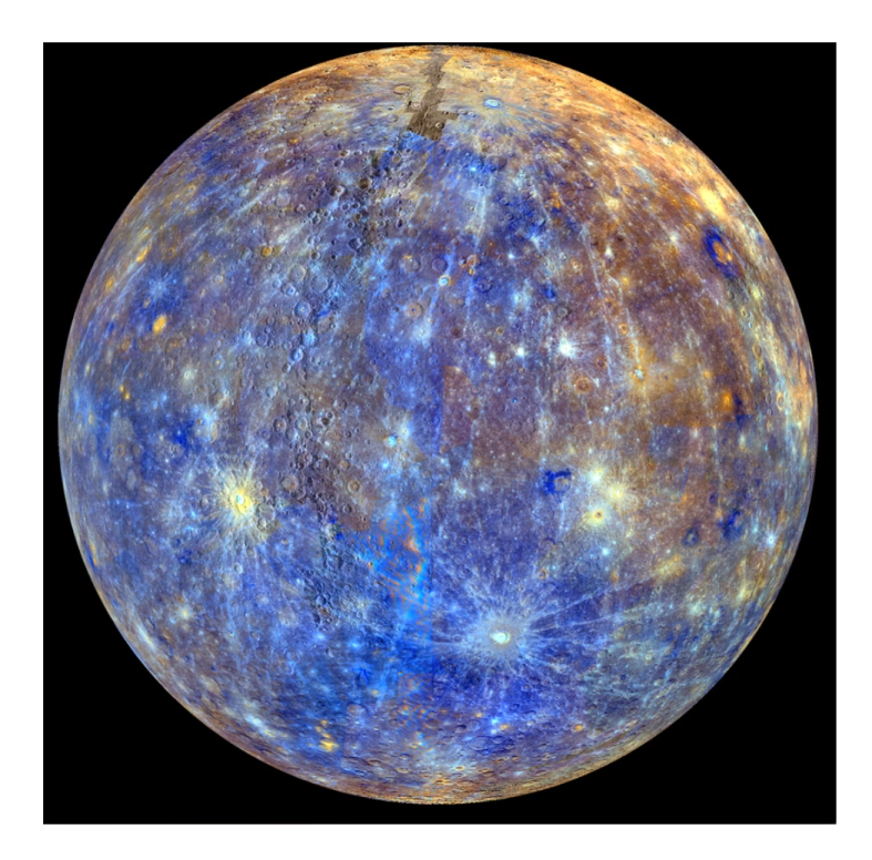 the surface of mercury