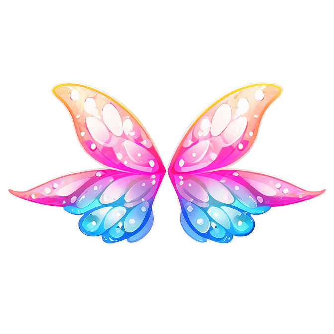 two colorful butterflies on a white background