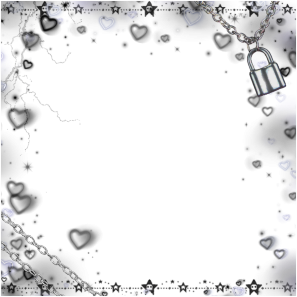 a white background with hearts and a lock