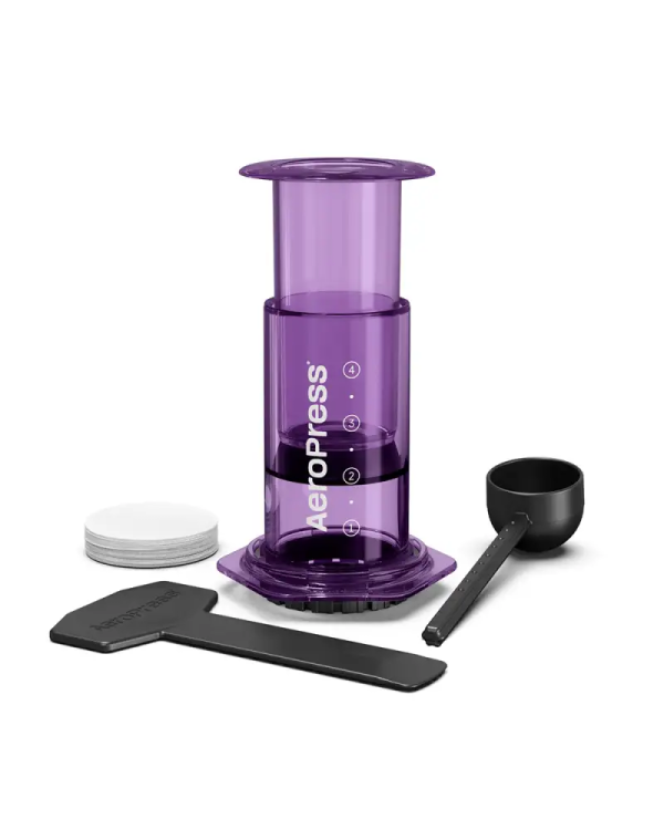 an image of a purple coffee maker