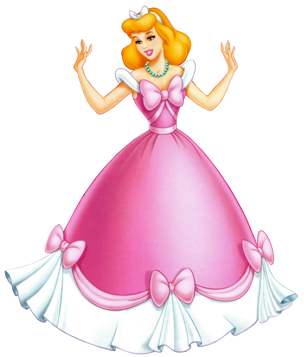 a princess in a pink dress