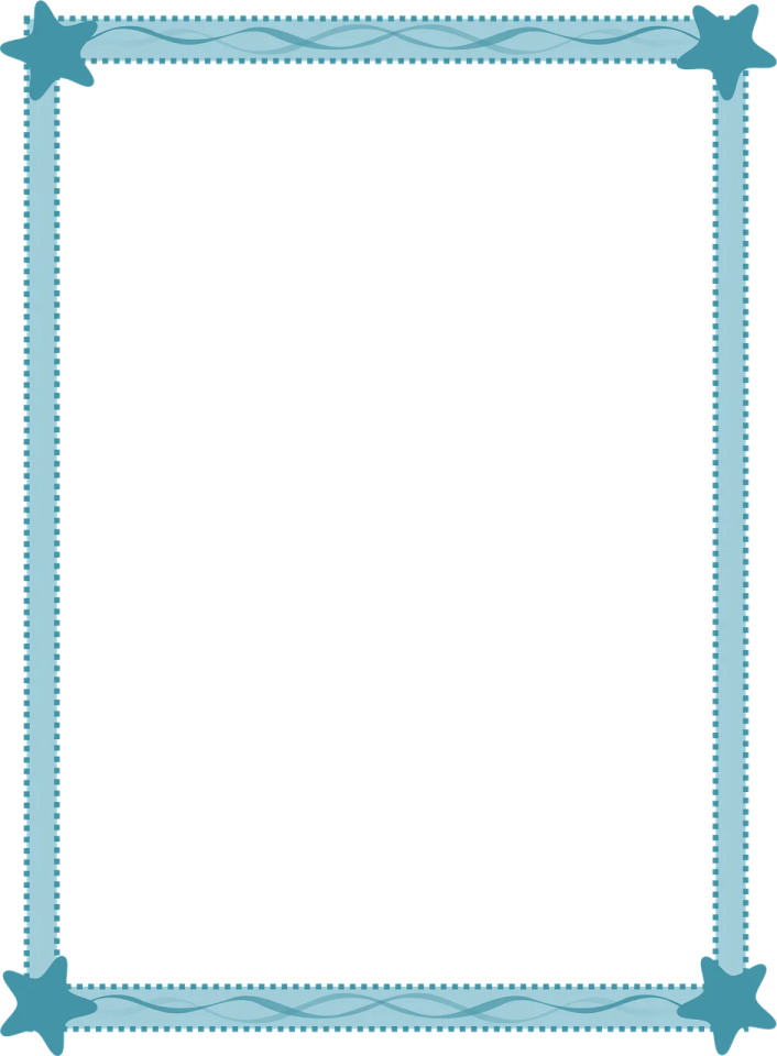 a blue frame with birds on it