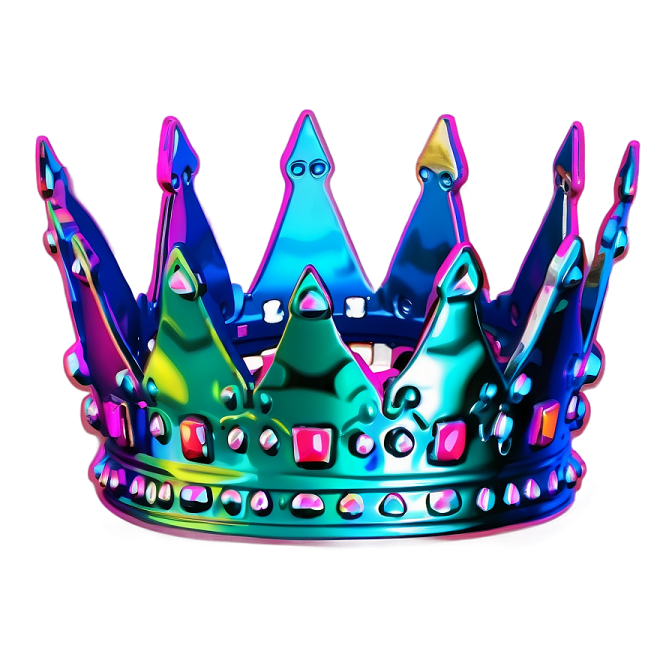a colorful crown on a white background