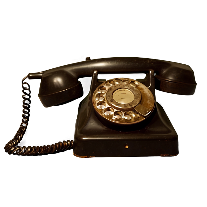 an old fashioned telephone on a white background