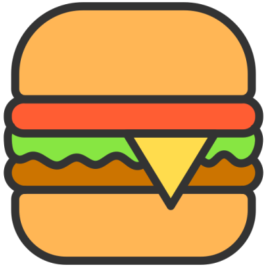 a hamburger with cheese on it
