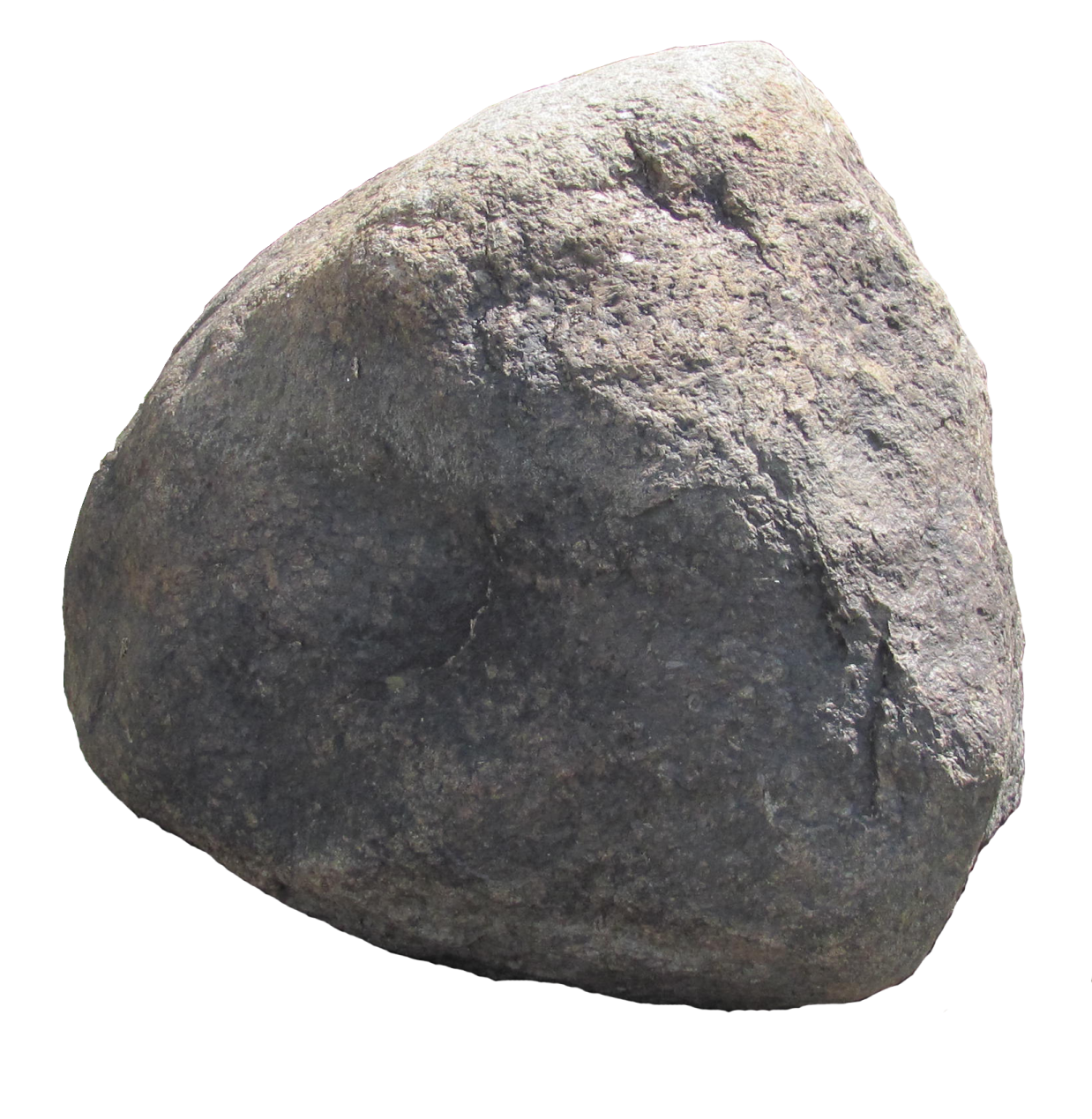 a large rock on a white background