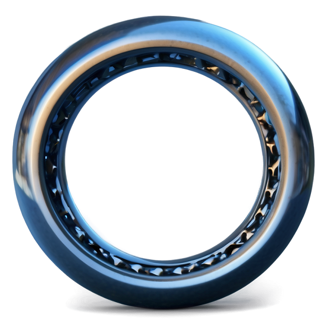 an image of a blue and gold ring