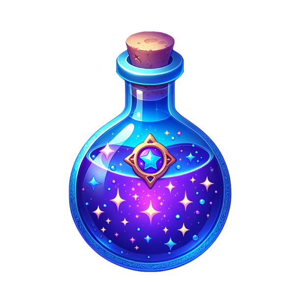 a bottle with a star in it