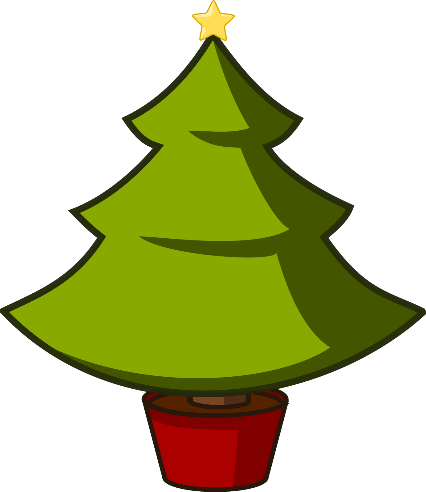 a christmas tree with a star on top