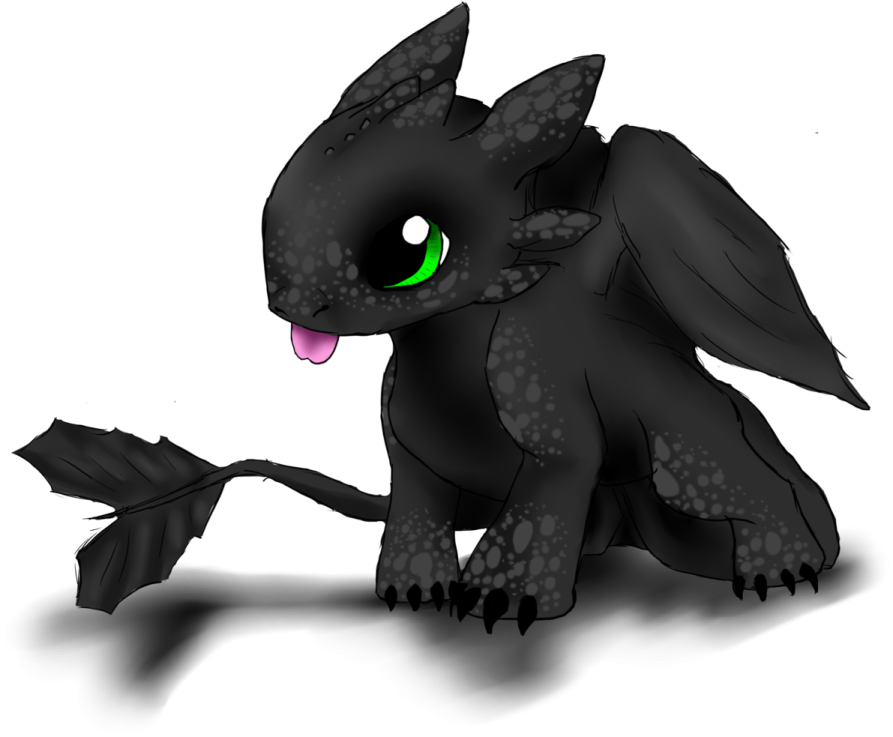 a drawing of a black dragon with green eyes