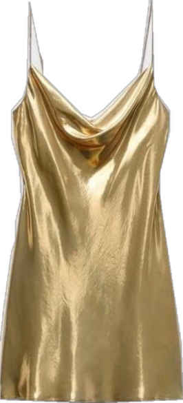a gold top on a white background