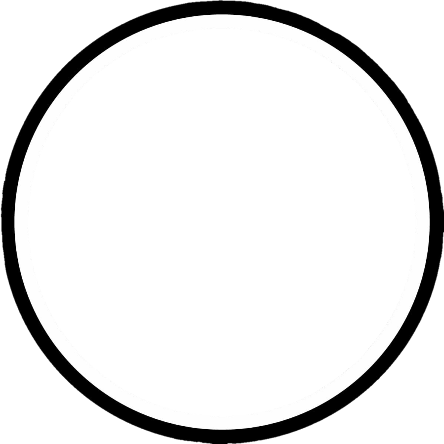 a black circle on a white background