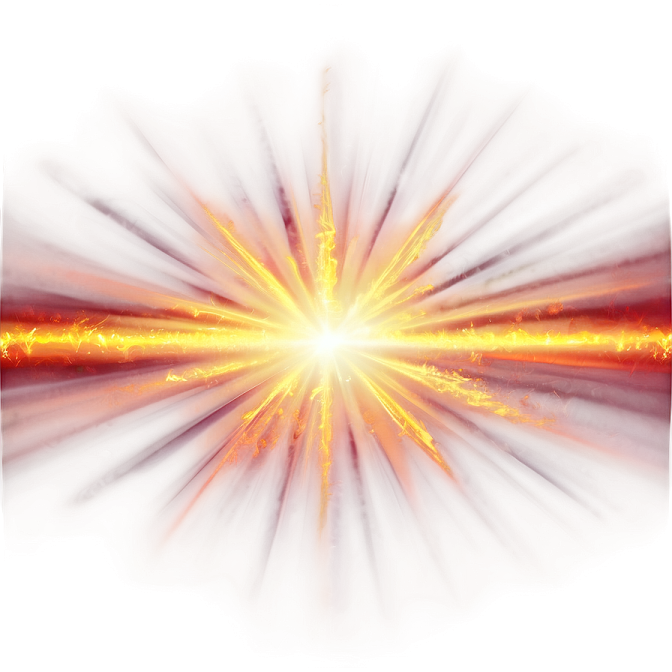 a white background with orange and yellow rays