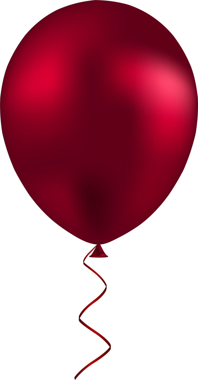 a red balloon on a white background