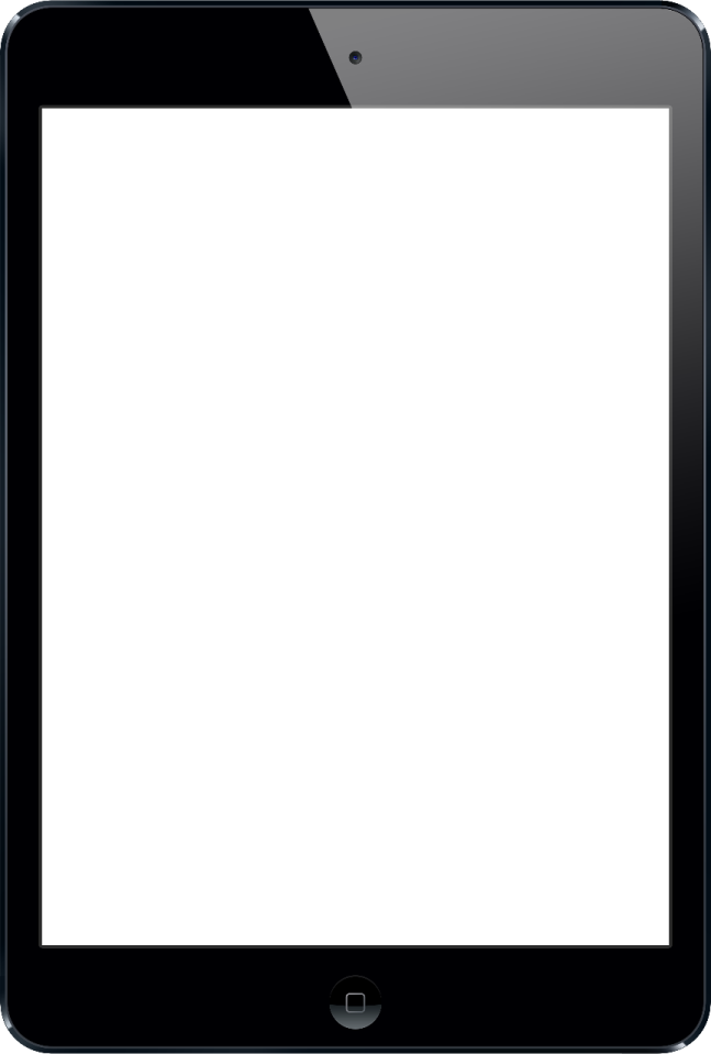 an ipad with a blank screen on it