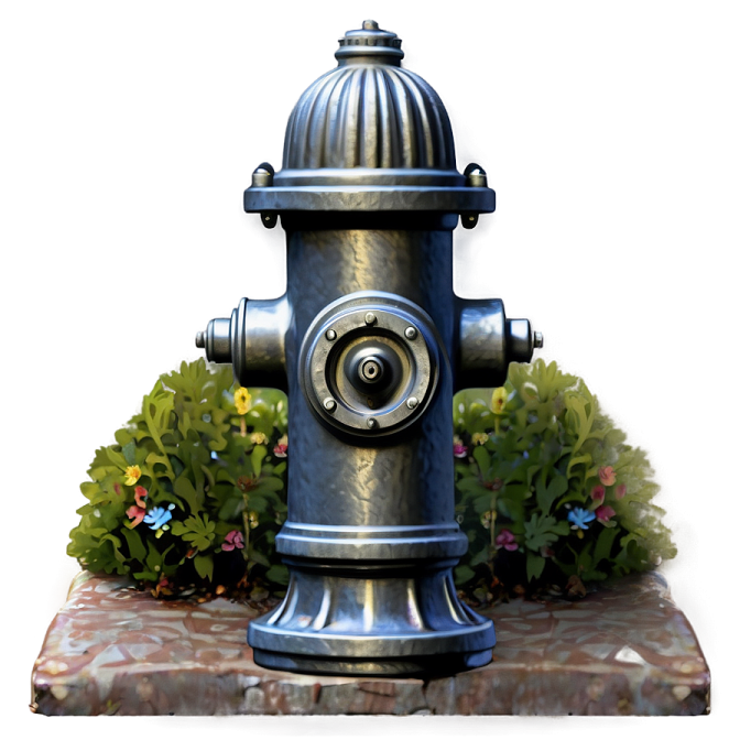 a fire hydrant sitting on top of a rock
