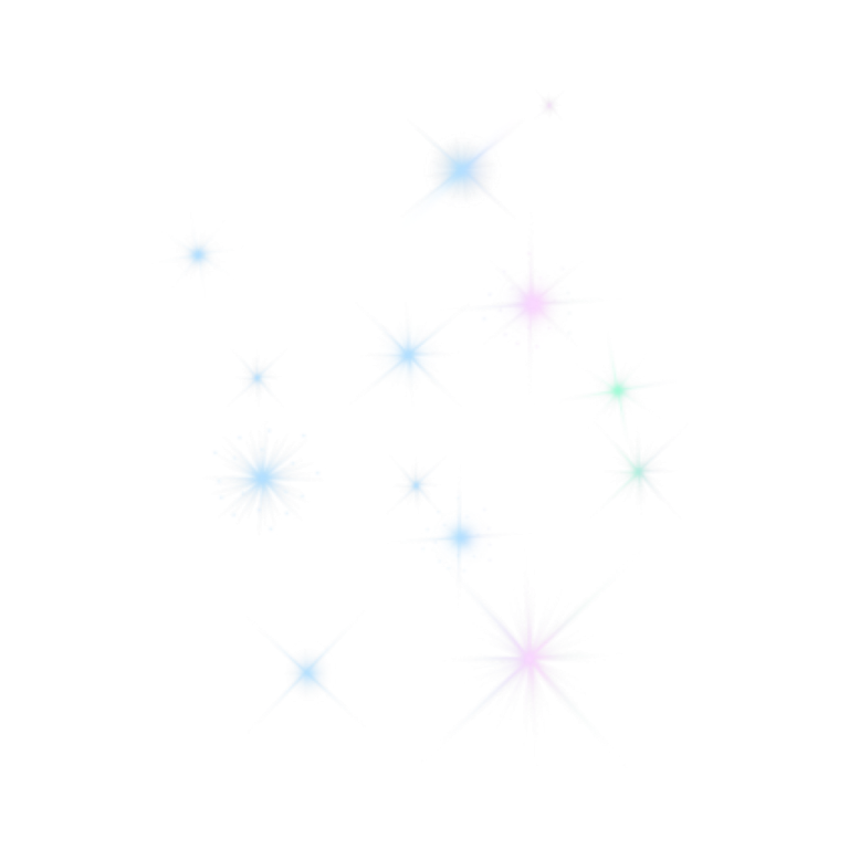 a white background with colorful stars