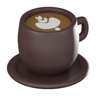 a cup of coffee on a saucer