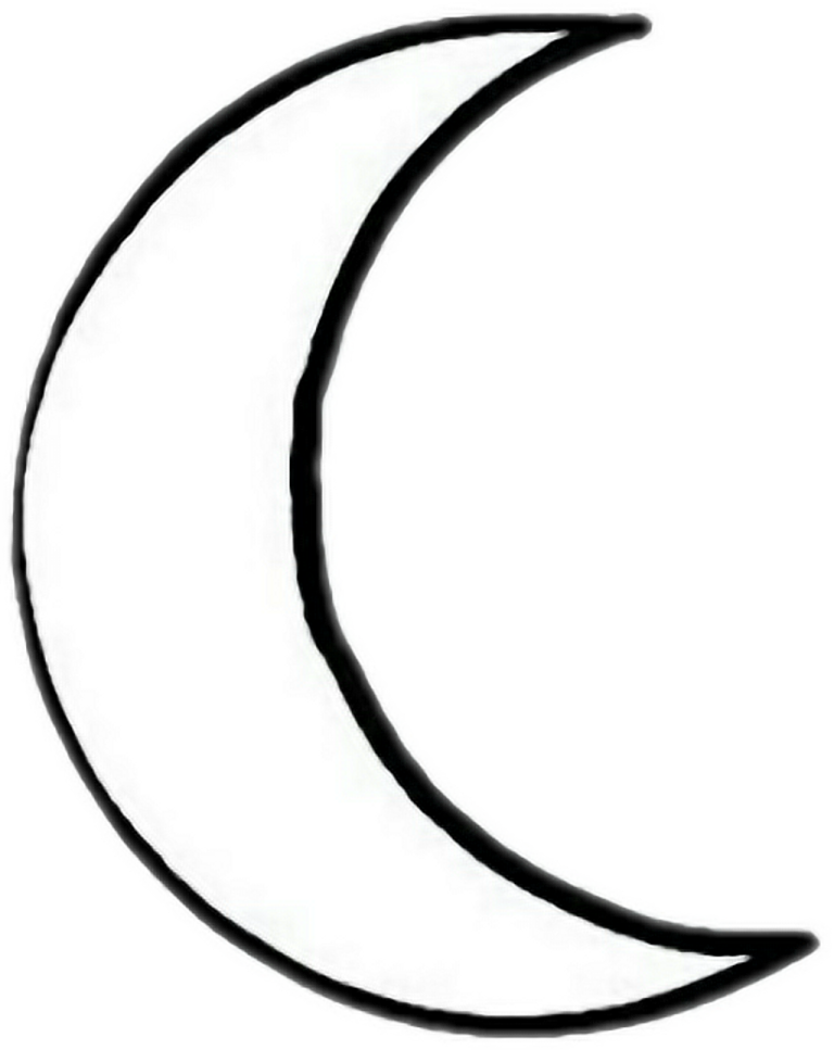 a black and white drawing of the moon