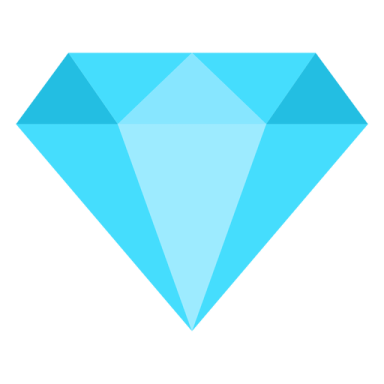 a blue diamond