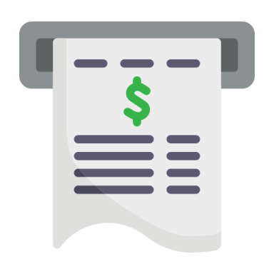 a paper with a dollar sign on it