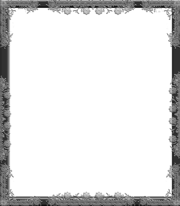 a black and white ornate frame