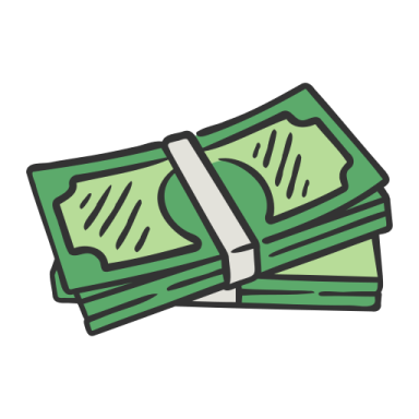 a stack of money