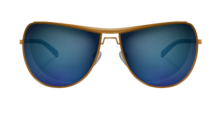 a pair of sunglasses on a white background