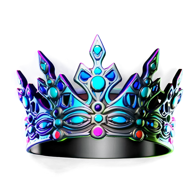a colorful crown on a white background
