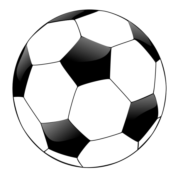 a soccer ball on a white background