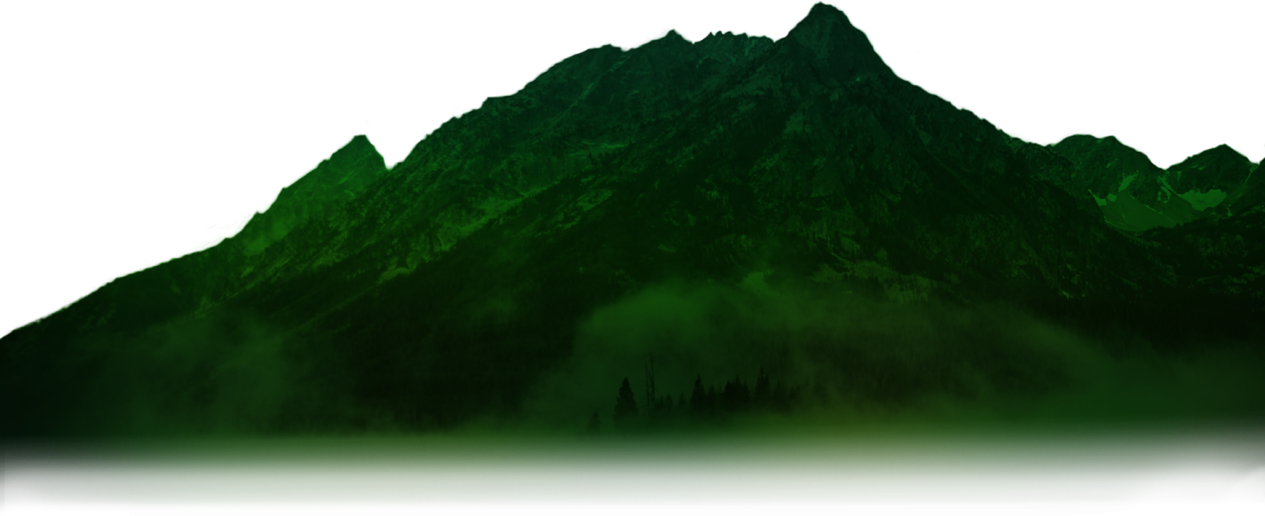 a large green mountain
